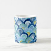 Zeemeermin Weegschalen en Zee Glass Waves Mok (Center)