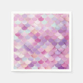 Zeemeermin weegt verjaardagsfeestje servet (Voorkant)