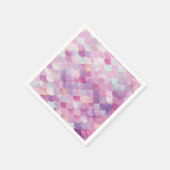 Zeemeermin weegt verjaardagsfeestje servet (Hoek)