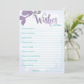 Zeemeermin Wensen voor Baby Kaarten (Staand voorkant)