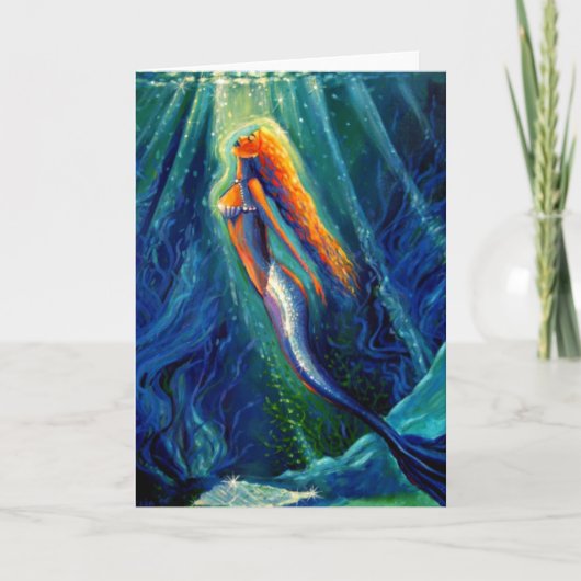 Zeemeermin - Wenskaart Kaart (Voorkant)