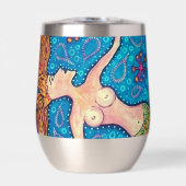 Zeemeermin Wijn Tumbler Waterfles (Voorkant)