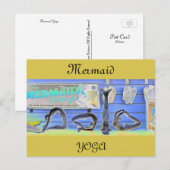 Zeemeermin Yoga Ansichtkaart Briefkaart (Voorkant / Achterkant)