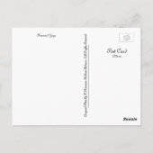 Zeemeermin Yoga Ansichtkaart Briefkaart (Achterkant)