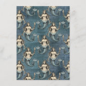 Zeemeermin Zee creaties oceaan blauw Menu (Voorkant)