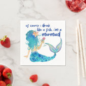 Zeemeermin Zee | Drink Als Een Vis Tropisch Strand Servet (Insitu)