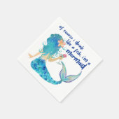 Zeemeermin Zee | Drink Als Een Vis Tropisch Strand Servet (Hoek)