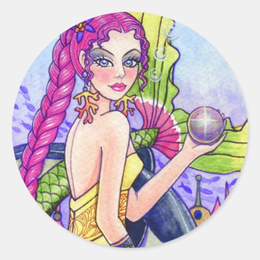 Zeemeermin Zee Fairy Fantasy Sticker Ann Howard (Voorkant)