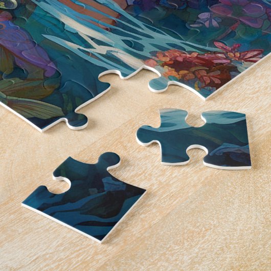 Zeemeermin Zee Godin Fantasy Art Legpuzzel (Zijkant)