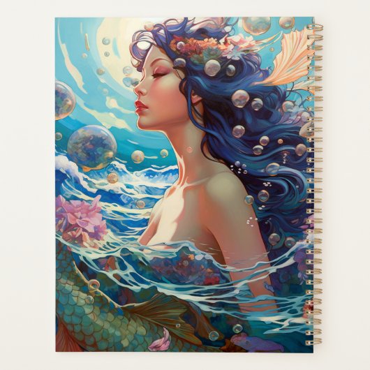 Zeemeermin Zee Godin Fantasy Art Planner (Achterkant)