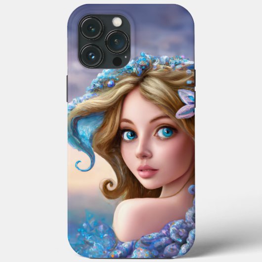 Zeemeermin Zee Godin Nymph Siren Onderwater Kunst Case-Mate iPhone Case (Achterkant)