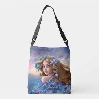 Zeemeermin Zee Godin Nymph Siren Onderwater Kunst Crossbody Tas