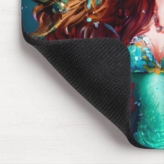 Zeemeermin Zee Godin Nymph Siren Onderwater Kunst Muismat (Hoek)