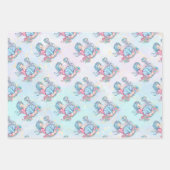 Zeemeermin Zee leven | Verjaardagsfeest met aangep Inpakpapier Vel (Voorkant 3)