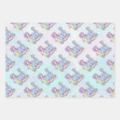 Zeemeermin Zee leven | Verjaardagsfeest met aangep Inpakpapier Vel (Voorkant 3)