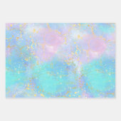 Zeemeermin Zee leven | Verjaardagsfeest met aangep Inpakpapier Vel (Voorkant 2)