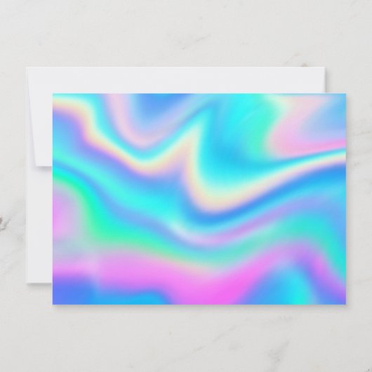 Zeemeermin Zee leven | Verjaardagsfeest met aangep Kaart (Achterkant)