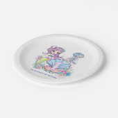 Zeemeermin Zee leven | Verjaardagsfeest met aangep Papieren Bordje (Gekanteld)