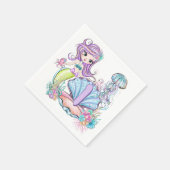 Zeemeermin Zee leven | Verjaardagsfeest met aangep Servet (Hoek)