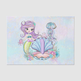 Zeemeermin Zee leven | Verjaardagsfeest met aangep Tissuepapier