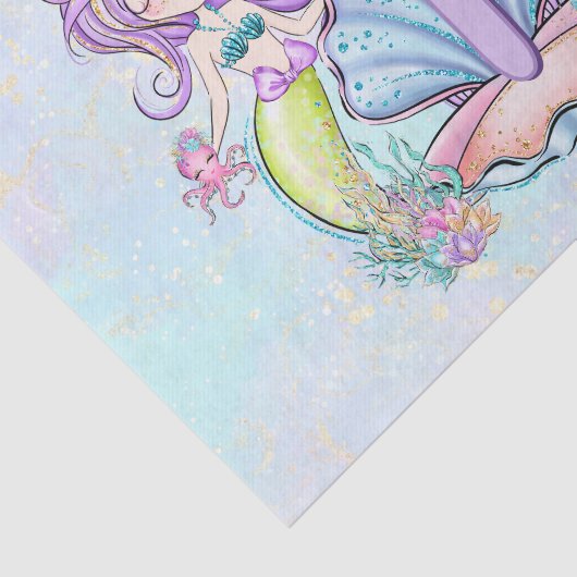 Zeemeermin Zee leven | Verjaardagsfeest met aangep Tissuepapier (Detail)