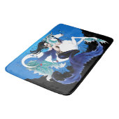 Zeemeermin Zee Paard Fairy Blauw Badmat (Gekanteld)