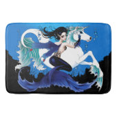 Zeemeermin Zee Paard Fairy Blauw Badmat (Voorkant)