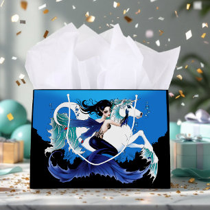 Zeemeermin Zee Paard Fairy Blauw Groot Cadeauzakje