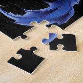 Zeemeermin Zee Paard Fairy Blauw Legpuzzel (Zijkant)