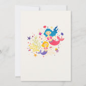 Zeemeermin Zeebries Baby Shower Kaart (Achterkant)