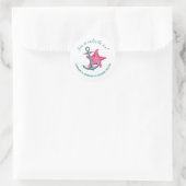 Zeemeermin/zeeman Nautical Gender Reveal Sticker (Tas)