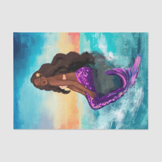 Zeemeermin/Zeemeermin  Antiek ontkoppeling Tissuepapier (Voorkant)