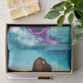 Zeemeermin/Zeemeermin  Antiek ontkoppeling Tissuepapier (Geschenk)