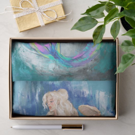 Zeemeermin/Zeemeermin Antiek ontkoppeling Tissuepapier (Geschenk)