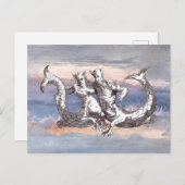 ZEEMEERMIN & ZEEMEERMIN IN OCEAANHEMEL BRIEFKAART (Voorkant / Achterkant)