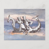 ZEEMEERMIN & ZEEMEERMIN IN OCEAANHEMEL BRIEFKAART (Voorkant)