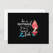 Zeemeermin Zeemeerminnen Meisje Zee Grappig Verjaa Briefkaart (Voorkant / Achterkant)