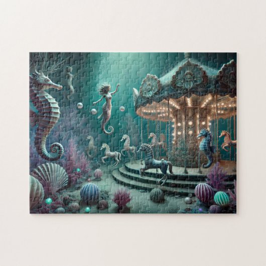 Zeemeermin Zeepaarden Carnaval van de Getijden Kor Legpuzzel (Horizontaal)