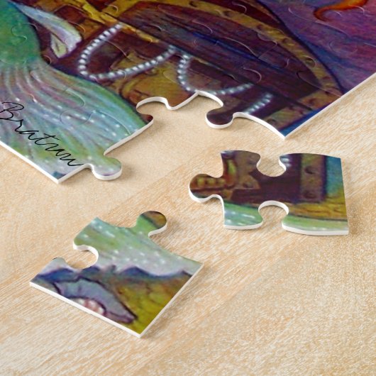 Zeemeermin, zeepaardje en octopus legpuzzel (Zijkant)