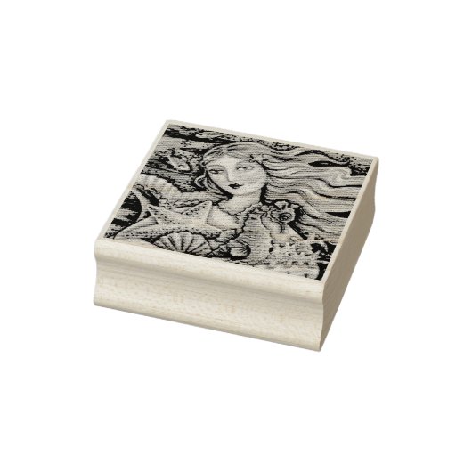ZEEMEERMIN, ZEEPAARDJE, FANTASIE RUBBER STEMPEL Cl (Stempel)