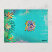 Zeemeermin, zeeschelp, Zee Dieren Vrienden, Koraal Briefkaart (Achterkant)