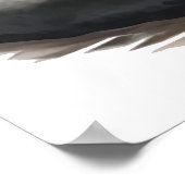 Zeemeermin zittend op een rots | AI Art Poster (Hoek)