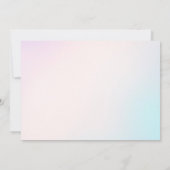 Zeemeermin Zomer Pool 1e Verjaardag Party Foto Bedankkaart (Achterkant)