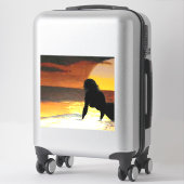 Zeemeermin zonsondergang 1 sticker (Koffer)