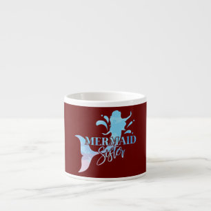 Zeemeermin Zuster Strandfeest Cadeau Espresso Kop