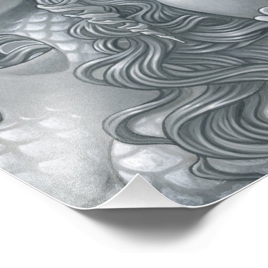 Zeemeermin Zusters, Fantasy Art Foto Afdruk (Hoek)