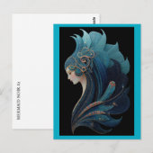 ZEEMEERMIN ZWART #2 BRIEFKAART (Voorkant / Achterkant)