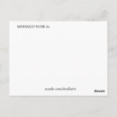 ZEEMEERMIN ZWART #2 BRIEFKAART (Achterkant)
