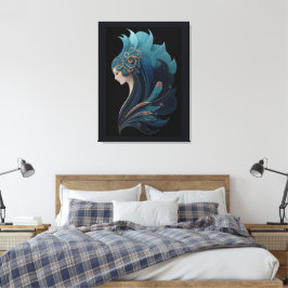 ZEEMEERMIN ZWART #2 CANVAS AFDRUK