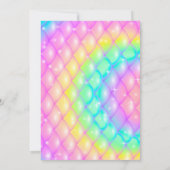 Zeemeermin Zwembad zee Party Roze Verjaardags Brig Kaart (Achterkant)